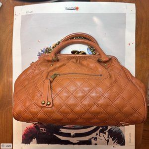 Marc Jacobs Quilted Diamond Stam Full Gold Chain Strap and Double Handles *read